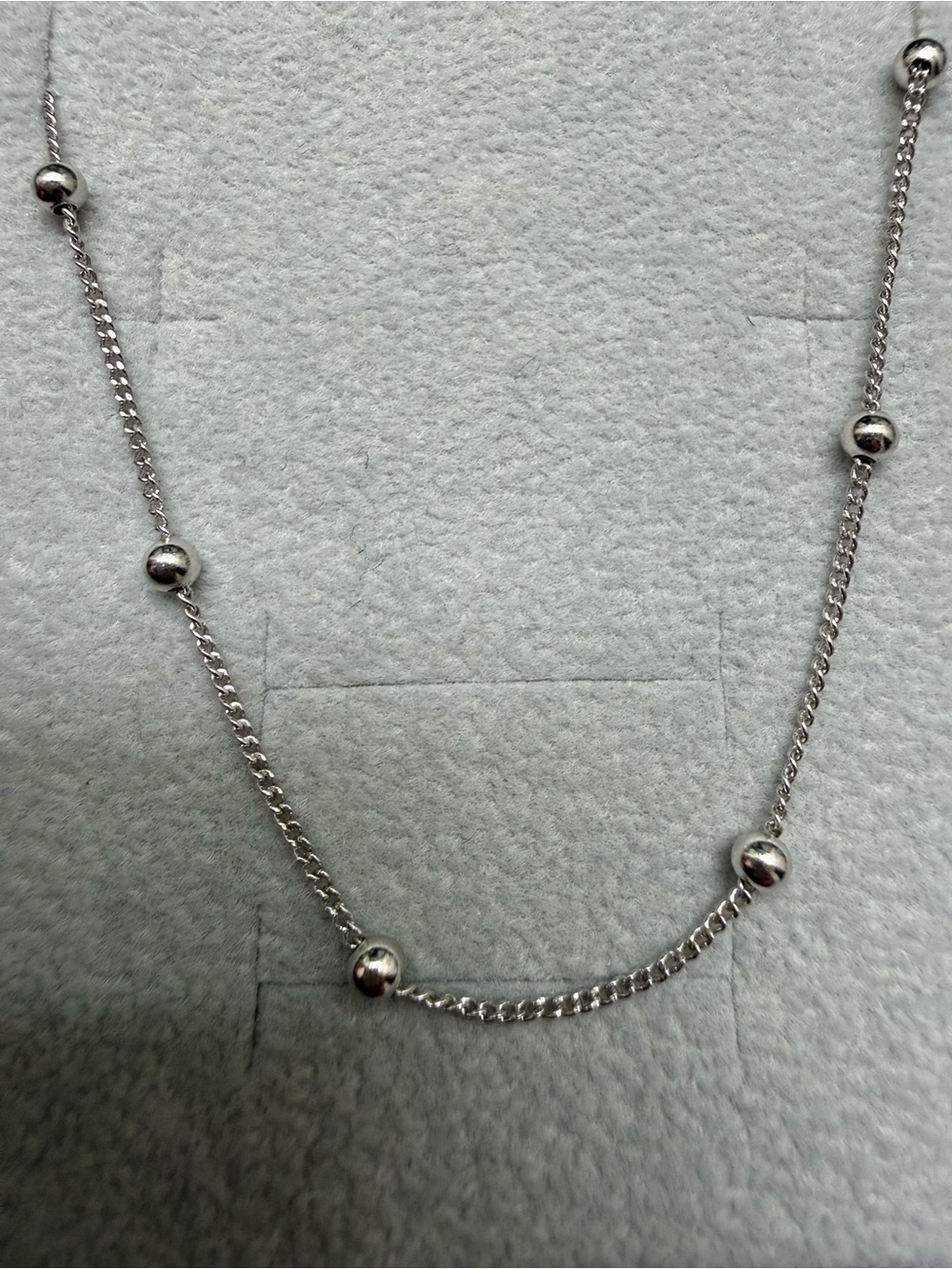 Ania Haie Sterling Silver Beaded Station Necklace